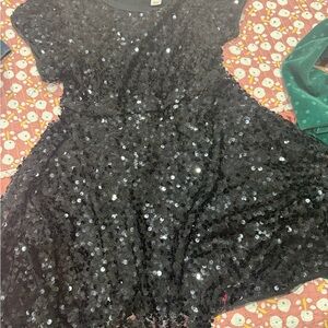 Black Sequin Dress
